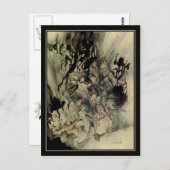 Vintag Halloween Arthur Rackham Trollur Postkarte (Vorne/Hinten)
