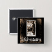 Vintag Halloween Cauldron Button (Vorne & Hinten)