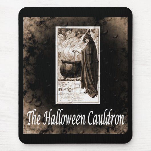 Vintag Halloween Cauldron Mousepad (Vorne)
