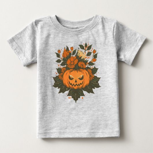Vintag/Halloween/Fall/Kürbis Baby T-shirt (Vorderseite)