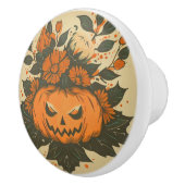 Vintag/Halloween/Fall/Kürbis Keramikknauf (Rechts)