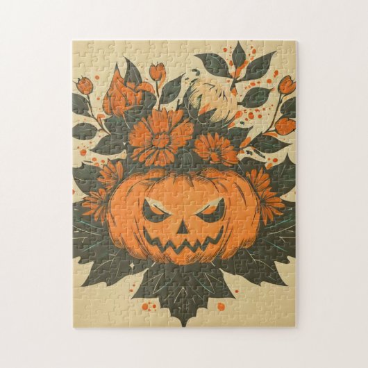 Vintag/Halloween/Fall/Kürbis Puzzle (Vertikal)
