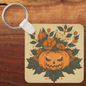 Vintag/Halloween/Fall/Kürbis Schlüsselanhänger (Vorderseite)