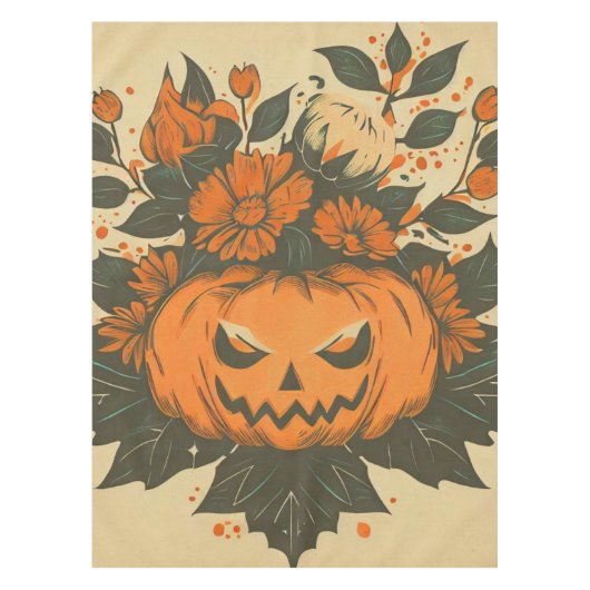 Vintag/Halloween/Fall/Kürbis Tischdecke (Vorderseite)