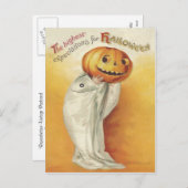 Vintag Halloween Feiertagspostkarte (Vorne/Hinten)