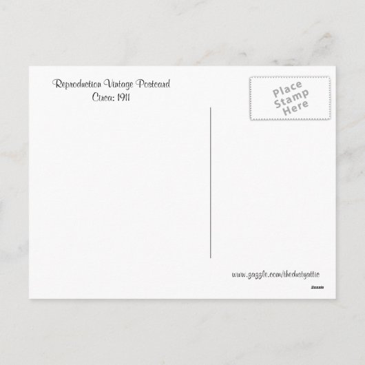 Vintag Halloween Feiertagspostkarte (Rückseite)