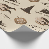 Vintag Halloween Geschenkpapier (Ecke)