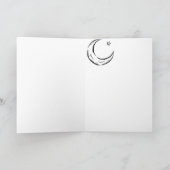 Vintag - Halloween Girl mit Maske Karte (Innenseite)