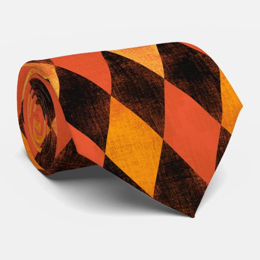 Vintag Halloween Harlequin Krawatte (Gerollt)