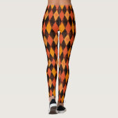 Vintag Halloween Harlequin Leggings (Rückseite)