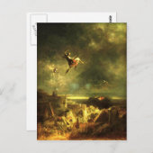 Vintag - Halloween, Hexenfahrt - Spitzweg Postkarte (Vorne/Hinten)