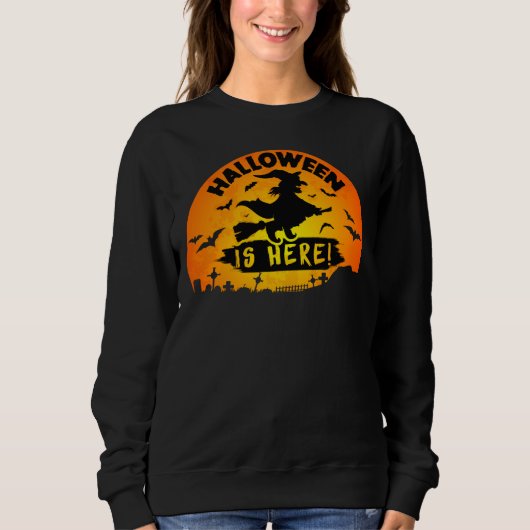VINTAG HALLOWEEN IST HIER SWEATSHIRT (Vorderseite)