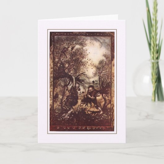 Vintag Halloween Karte (Vorderseite)