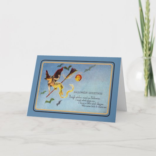 Vintag Halloween Karte (Vorderseite)