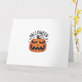 Vintag Halloween Karte (Gelbe Blume)