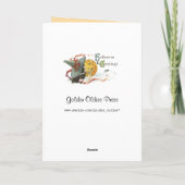 Vintag Halloween Kiss Karte (Rückseite)