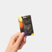 Vintag Halloween Kitten Ausweis (Handheld)