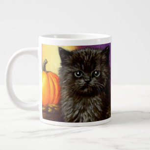 Vintag Halloween Kitten Jumbo-Tasse