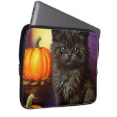 Vintag Halloween Kitten Laptopschutzhülle (Vorne Rechts)
