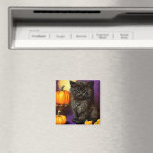 Vintag Halloween Kitten Magnet (In Situ (Geschirrspüler))