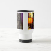 Vintag Halloween Kitten Reisebecher (Mittel)