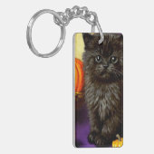 Vintag Halloween Kitten Schlüsselanhänger (Vorderseite links)
