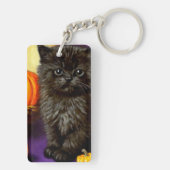Vintag Halloween Kitten Schlüsselanhänger (Rückseite)