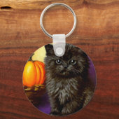 Vintag Halloween Kitten Schlüsselanhänger (Rückseite)
