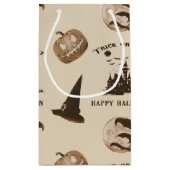 Vintag Halloween Kleine Geschenktüte (Rückseite)