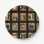 Vintag Halloween Pappteller (Vorderseite)
