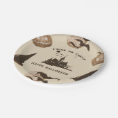 Vintag Halloween Pappteller (Schrägansicht)