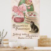 Vintag Hallowe'en Pleasures Poster (Küche)