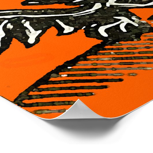 Vintag Halloween Poster (Ecke)