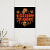 Vintag Halloween Poster (Küche)