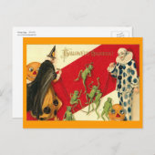 Vintag Halloween Postkarte (Vorne/Hinten)