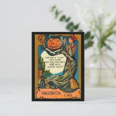 Vintag Halloween Postkarte (Stehend Vorderseite)