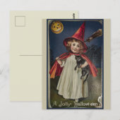 Vintag Halloween Postkarte (Vorne/Hinten)