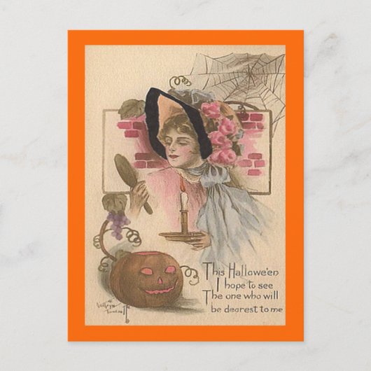 Vintag Halloween Postkarte (Vorderseite)