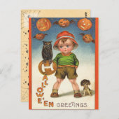 Vintag Halloween Postkarte (Vorne/Hinten)