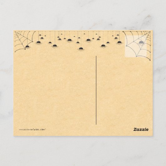 Vintag Halloween Postkarte (Rückseite)