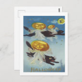 Vintag Halloween Postkarte (Vorne/Hinten)