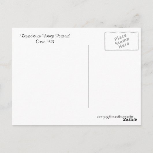 Vintag Halloween Postkarte (Rückseite)