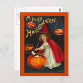 Vintag Halloween Postkarte (Vorne/Hinten)