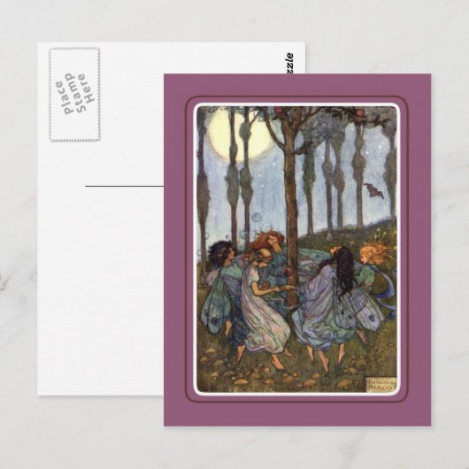 Vintag Halloween Postkarte (Vorne/Hinten)