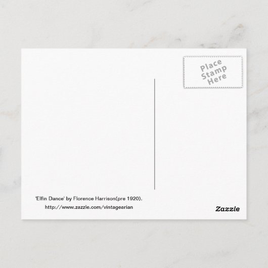 Vintag Halloween Postkarte (Rückseite)