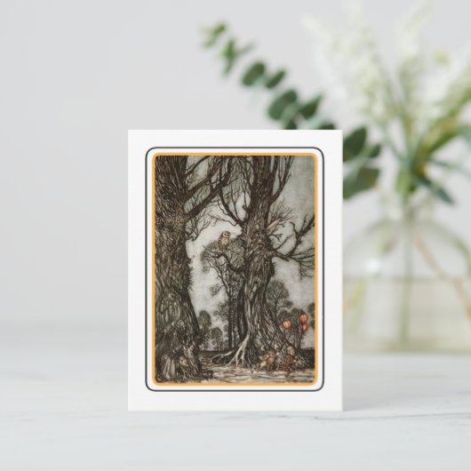 Vintag Halloween Postkarte (Stehend Vorderseite)