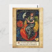 Vintag Halloween Postkarte (Vorne/Hinten)