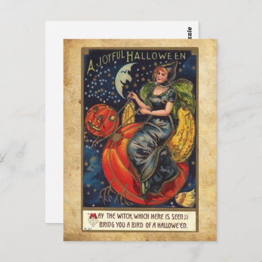 Vintag Halloween Postkarte (Vorne/Hinten)