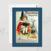 Vintag Halloween Postkarte (Vorne/Hinten)