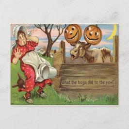 Vintag Halloween Postkarte